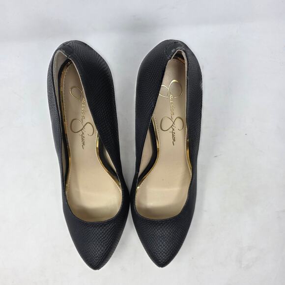 Jessica Simpson Black Platform High Heels Pumps Womens Size 10 - Picture 4 of 10